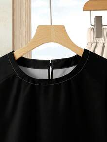 Rusticease 2件套女士度假休闲纯色上衣+印花半裙套装，女士夏季服装，夏季半裙套装，半裙上衣套装，女士半裙上衣套装，印花半裙套装 - 彩色 - 查看 5