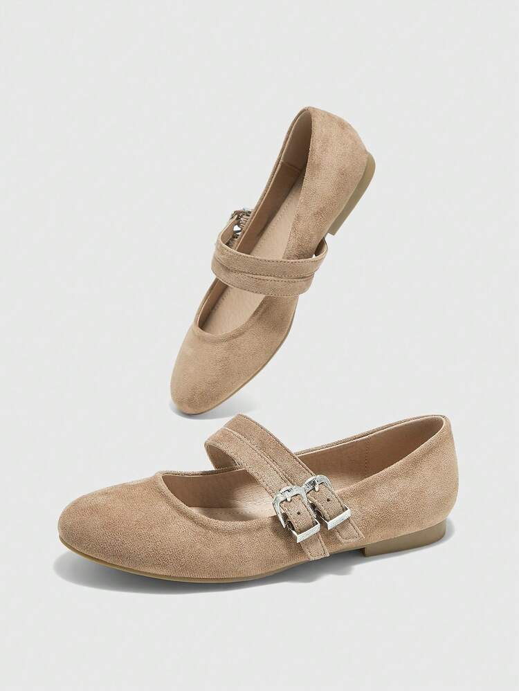 CUCCOO BIZCHIC Women's Casual Versatile Commute Simple Buckle Flats For Christmas