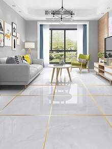 1 Roll Kitchen Caulk Strip, Self-Adhesive Anti-Mold & Oil Filler For Living Room Floor Tiles, Jewelry Box Decal, Waterproof Floor & Wall Edge Sealant Tape, Home Decor, Self-Stick Tile Caulk, 50m, Stickers, Wall Decal, Vinyl Decal For Home Decorations - Multicolor - View 6