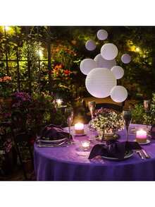 20 Piece White Paper Lantern Decoration Lantern - Suitable For Weddings, Parties, And Outdoor Decoration In Various Sizes - Multicolor - View 10