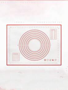 1 件随机颜色烘焙垫，80x60 厘米硅胶揉面垫 - 彩色 - 查看 6