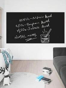1 Roll Self Adhesive Whiteboard Green Board Chalk Wall Sticker With Wiper, Office Home Decor Canvas Message Board - Multicolor - View 5