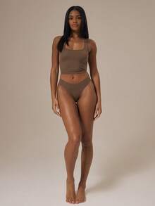 MUSERA ESSENTIALS Seamless High Leg Full Brief 3 PiecesMultipack Lounge Autumn Winter  Holidays Fall Cosy Everyday Multipack Essential - Multicolor - View 4