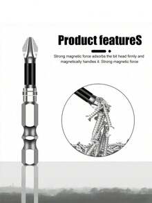 12-Pack Magnetic Screwdriver Bit Set | S2 Alloy PH/Hex/Torx Tips - Rust-Resistant & Anti-Slip | Precision Electronics/Furniture/Auto Repair Kit | Fast Shipping - Silver - View 9