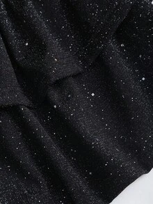 Sweetra 女士优雅蝴蝶结系腰亮片迷你连衣裙，适合派对、通勤、日常穿着，春季必备