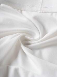 SpongeBob SquarePants | SHEIN 2pcs Young Boy Cute Cartoon Graphic Letter Tape Comfortable Trunks - Blue and White - View 8