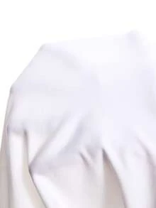 LYSMO 2026新款极简主义春夏女装纯色圆领褶皱不对称下摆时尚百搭无袖T恤，适合度假/Y2K风格 - 米色 - 查看 7