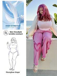Hourglow Allicaitlin Plus Ribbed Knit Cardigan Without Cami Top Spring Clothes, For Winter, For Hourglass Body Shape - White - View 7