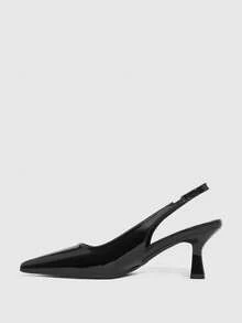 CUCCOO SZL Women's Fashionable Elegant Pointed Toe Pumps, Suitable For Party And Commute - Black - View 5