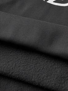 SWAVVY 男士宽松连帽长袖套头衫 - 灰色 - 查看 5