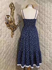 Sweetra Women's Ditsy Floral Sleeveless Dress - Multicolor - View 2