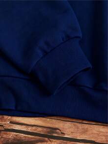 Sudadera con capucha de manga larga con cordón y estampado de letras y dibujos animados para mujer, para otoño/invierno, tops de manga larga,sudadera de moda con impresión de letras "Ciudad Imperio de Nueva York", blusa para mujer,abrigo casual para mujer - Azul marino YA1 - Ver 3