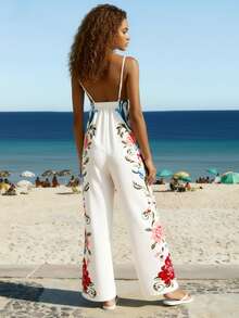 CAJUNI Mono estampado de estilo retro para mujer - Multicolor - Ver 3