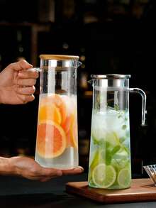 1pc Plastic Water Pot, Simple Clear Water Kettle For Household - Multicolor - View 5