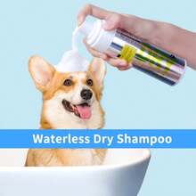 1pc 6.76 Oz Bottle Of Dry Shampoo Foam For Dogs And Cats. A Simple Bathing Method, No Rinsing Required. Ideal For Hard-To-Clean Pets. Made Of Plastic, Unchargeable – Making Pet Grooming Easy - Multicolor - View 3