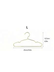 A Set Of Ten Pet Cat And Dog Hangers Pet-Specific Plated Metal Hangers Gold, Medium And Small Optional.