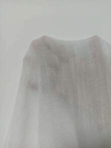 Swim Vcay 女士夏季度假沙滩连衣裙，V领纯色编织钩编莲花图案拼接，法式优雅奢华性感中长连衣裙 - 白色 - 查看 8