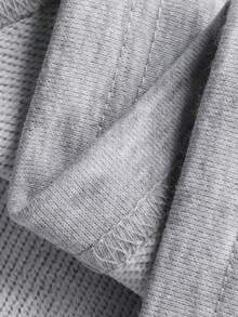 DAZY 2pcs Young Girl Girls Crew Neck Printed Sweatshirt + Pants Homewear Set, Fall - Grey - View 3