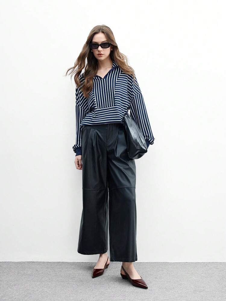 CUCCOO BIZCHIC 女性用コーヒー色 尖った先端 ローヒール スリングバックシューズ、ミニマリスト エレガント 多用途 カジュアル通勤シューズ、仕事オフィス、春秋に適しています