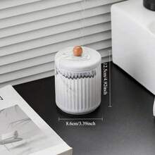 1 hộp đựng xà phòng gốm/cốc đựng nước súc miệng/khay/lọ đựng tăm bông, đồ dùng phòng tắm bằng gốm giả đá cẩm thạch, chai đựng sữa tắm gia dụng, dầu gội, xà phòng rửa tay, hộp đựng xà phòng tắm, cốc đựng bàn chải đánh răng, thích hợp cho khách sạn, nhà nghỉ, trang trí nhà cửa khi trở lại trường - Nhiều màu - Xem 8