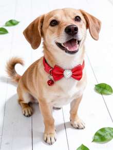 PETSIN 1 Pet Bow Tie Heart Collar Adjustable Neck Circumference Cat Collar Dog Collar Pet Supplies - Multicolor - View 11