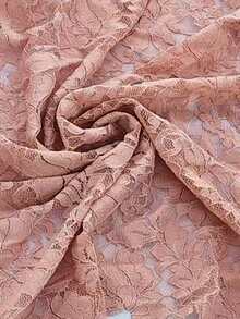 Viva Relle Đầm dài tay thanh lịch, gợi cảm phối ren, buộc dây dành cho nữ cỡ lớn, thích hợp cho mùa thu. - Hồng - Xem 6