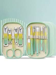 Professional Manicure Care Set, Women's Personal Care Set, Foot Care Set With Ear Wax Cleaning Tool, Nail Clippers, Manicure Tools, Unisex Travel Bag, Gift For Friends And Parents