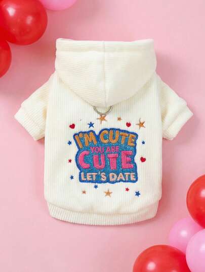 PETSIN 1 st husdjurskläder, parkläder för katter och hundar, bekväma huvtröjor för husdjur på vår och höst, alla hjärtans dag-kostymer för hundar