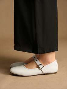 Rosivie Zapatos planos versátiles y casuales para ir al trabajo - Albaricoque - Ver 2
