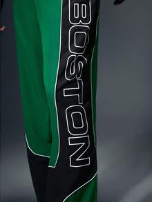 Manfinity Sport Corelite Men's Contrast Color Print Casual Sports Pants Sweat Pants - Multicolor - View 6