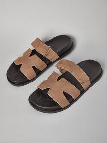 SHUZIA 女士镂空带双层厚底一脚蹬平底凉鞋