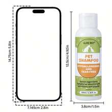 1pc/2pcs Sampo Hewan Peliharaan Bebas Air Mata - Cocok Untuk Hewan Peliharaan dengan Kulit Sensitif, Formula Anak Anjing, Juga Cocok Untuk Kucing Dan Hewan Kecil, Produk Perawatan Anjing Bebas Air Mata, 3,38 Fl Oz. - MultiWarna - View 2