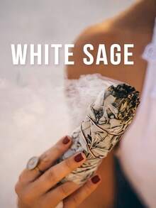 1PC/3PCS White Sage Smudge Stick Gift Set California Sage Purification Incense For Home Cleansing Aromatherapy Meditation Ceremony Holiday Gift - Grey - View 2