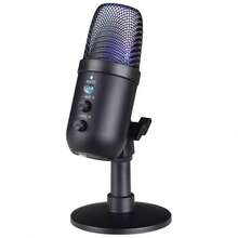 Teckwe USB Microphone Professional Condenser Microphone For Computer Recording Laptop Studio Game Singing Webcast Recording - Black - View 6