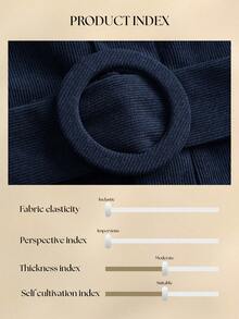 Aralina Macacão de Zíper Curto de Cor Sólida de Verão para Mulheres - Azul Marinho - Visão 10