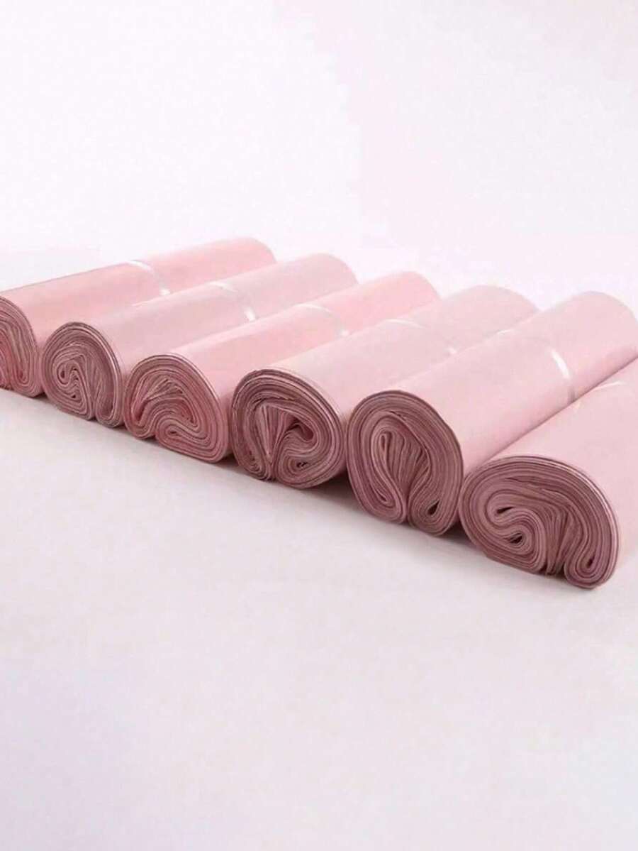100 Túi Bao Bì Chống Thấm Nước Dày, Màu Trơn, Túi Đa Chức Năng Đơn Giản, Thích Hợp Cho Văn Phòng, Vận Chuyển và Gửi Thư - Hồng - Xem 1