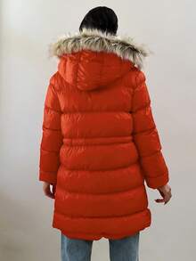 EURMUSE Women's Hooded Padded Jacket With Collar