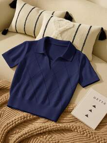 BizChic 2025秋冬新款不对称菱形针织高领套头毛衣，海军蓝，90年代教师风，优雅百搭，适合工作、休闲、正式场合、派对、海滩、婚礼、假日、早餐、机场、国庆节、圣诞节、感恩节等各种场合。