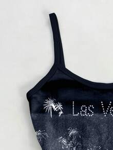 SHEIN Women's Summer Fashion Street Building & Firework Print Slim Camisole - Multicolor - View 4