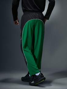 Manfinity Sport Corelite Men's Contrast Color Print Casual Sports Pants Sweat Pants - Multicolor - View 2