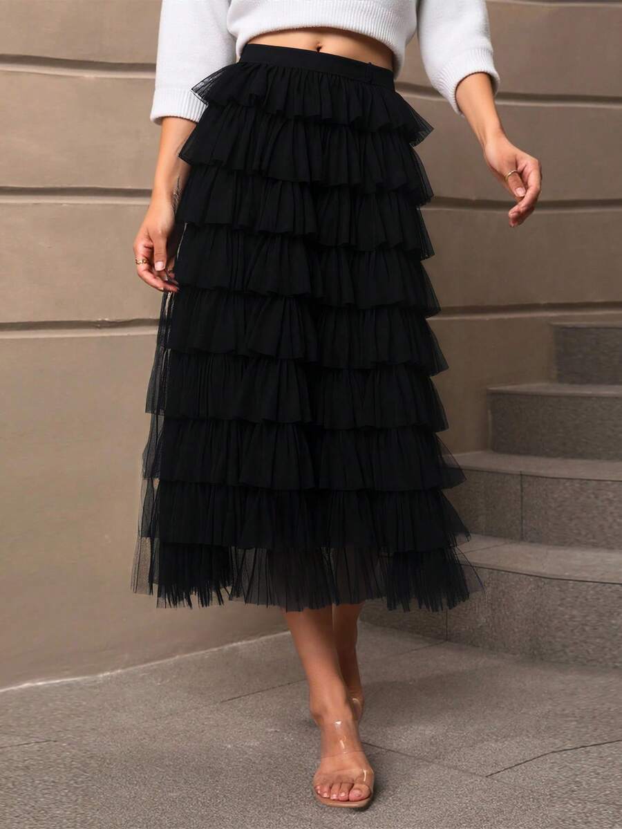 Women Skirts - Black - View 1