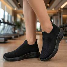 女士越野跑鞋 - 黑色 - 查看 9