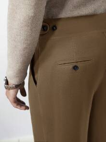 Core Aspect Quần dài nam màu nâu, xếp ly, có túi, kiểu dáng thường ngày, đa năng và tối giản. - Màu Khaki - Xem 3