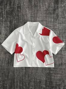 GENTILAND Men's Casual Woven Pocket Letter Embroidered Loose Short Sleeve Shirt Daily Essential Wardrobe Staple Basic Style All-Match Style Go-To Piece Mix-And-Match Item Casual Versatile Style Premium Textured Fabric - White - View 5