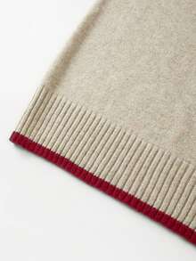 SHEIN Franclia 新款夏季休闲个性拼接撞色时尚百搭女式针织上衣