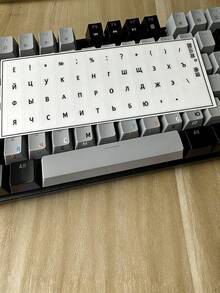 1PC Russian Keyboard Stickers For Laptop White Black Orange Blue Color Options Transfer Decals Easy Typing Computer Accessories - Multicolor - View 4