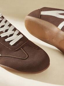 CUCCOO EASI Zapatillas deportivas casuales rojas para mujer - Marrón - Ver 5