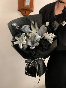 100/200/300/500PCS Black Chenille Stems Bulk Pack Thick Fuzzy Pipe Cleaners Dense Pliable Sticks For DIY Craft Projects School Classroom Creative Decorations Holiday Ornaments - Black - View 4