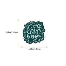 Pegatinas de la serie creativa e inspiradora en inglés para DIY, cuaderno, vaso de agua, monopatín, graffiti, impermeables - Color - Ver 4