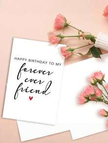 1 Set/3 Set Happy Best Friend Birthday Card, Gifts For Bestie Women, Bestie Sister Friendship Cards For Lady Girl - Multicolor - View 5